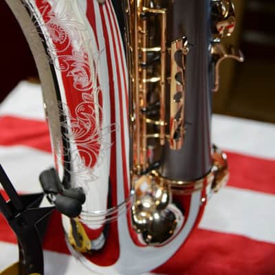 Sax Dakota SDTXG-606 2020-2024 Silver and Gold Plated, Lacquered, Black Onyx image 7