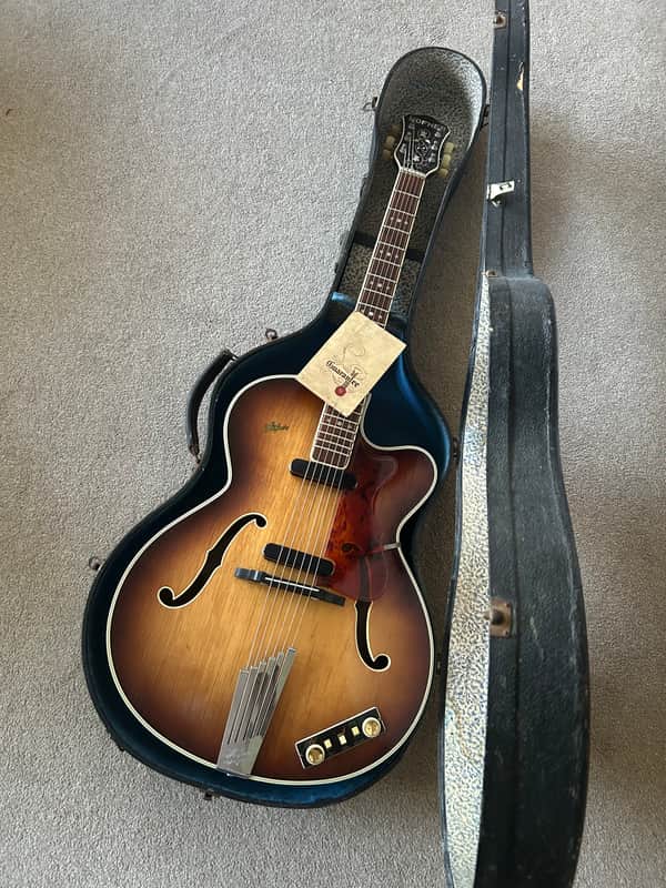 Hofner President 1959 Sunburst w Original case and Guarantee from Selmer image 1