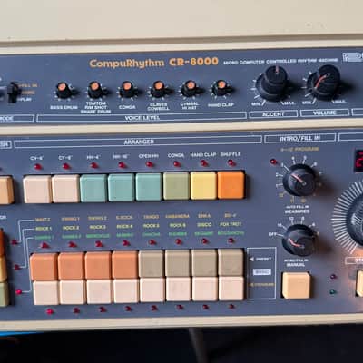 Roland CR-8000 CompuRhythm 1980s - Cream image 2