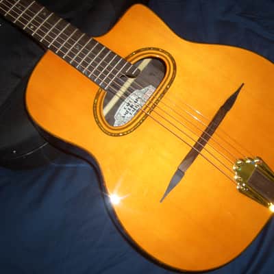 Sale, LAST ONE!!! Cafe Americain Renata Gypsy Jazz Guitar, From France, Strikingly Beautiful image 12