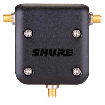 Shure UA221DB-RSMA Reverse SMA Passive Antenna Splitter, 2.4/5.8GHz, Pair, Black image 1