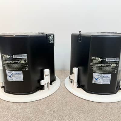 QSC AD-C6T-WH - Ceiling Speakers (Pair - White) - 70/100V - Like New w/ Original Box & Installation Kit image 2