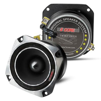 5 Core Tweeters Speakers Car Audio Pair 600W Combined Peak 4 Ohm 3.5 Inch Aluminum Super Bullet Tuiters Para Sonido Para Carro - TW BLT 150 CH PAIR-TW BLT 150 CH PAIR image 4