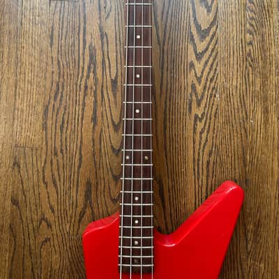 1985 Gibson Explorer Bass - Ferrari Red w/ OHSC image 6