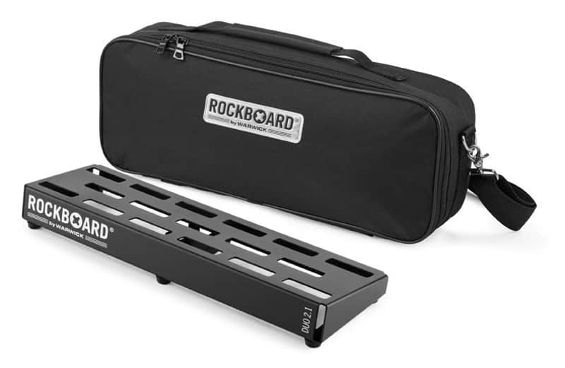 Rockboard DUO 2.1 Pedalboard with Gig Bag Black image 1