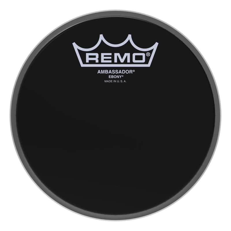 Remo Ambassador Ebony Drumhead 6" image 1
