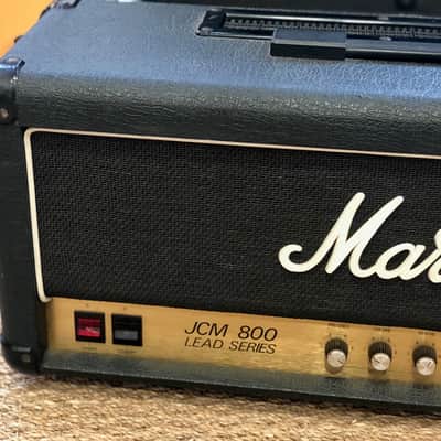 Marshall JCM 800 Lead Series Model 2210 100-Watt Master Volume Head with Reverb 1989 Black image 2