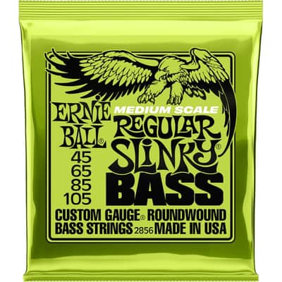 Ernie Ball 2856 Medium Scale Regular Slinky Bass Strings (45-105)