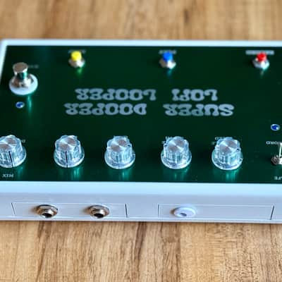 Rick’s Pedals and Amps Super Dooper LoFi Looper 2026 - Green Aluminum Faceplate w/ABS enclosure image 2