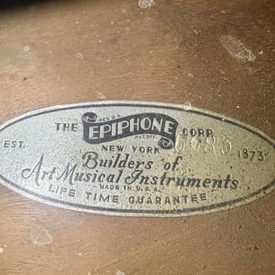 1933 Epiphone Broadway Acoustic Archtop - Walnut Back and Sides - owned by Steve Howe image 13