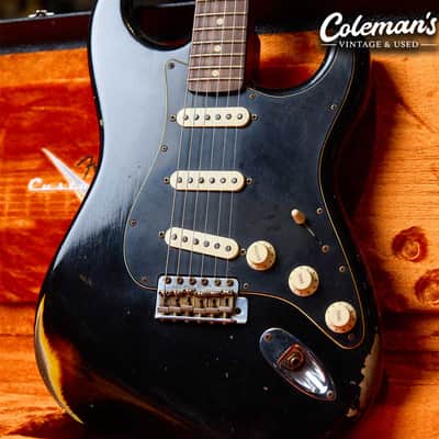 Fender Custom Shop Dual Mag II Stratocaster Relic 2020 - Black over 3-Color Sunburst image 2