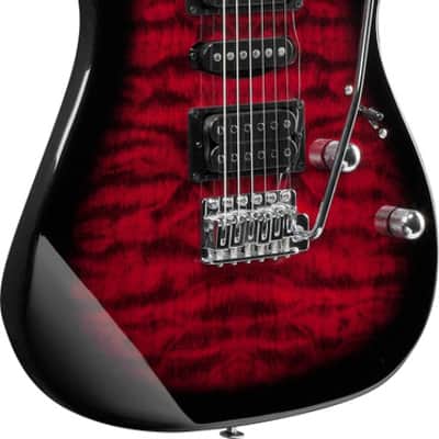 Ibanez GIO RX 6 String Electric Guitar - Transparent Red Burst (GRX70QATRB) image 2