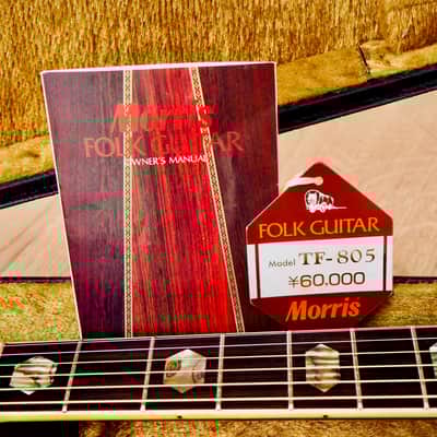 1980s Morris TF-805 Vintage Dreadnought Acoustic Guitar Brazilian