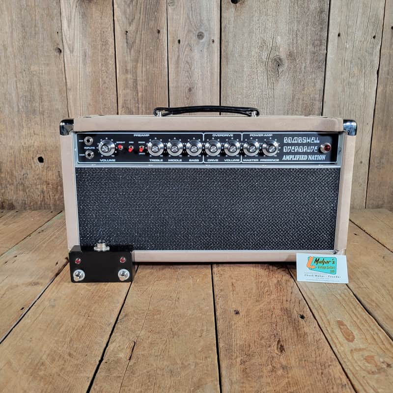 Amplified Nation Bombshell Overdrive 100w Head 2022 - Ivory Suede image 1