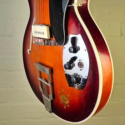 ♫ C1961 HOYER STARLET Semi Archtop, SOLID TOP ! RARE! Bild 5