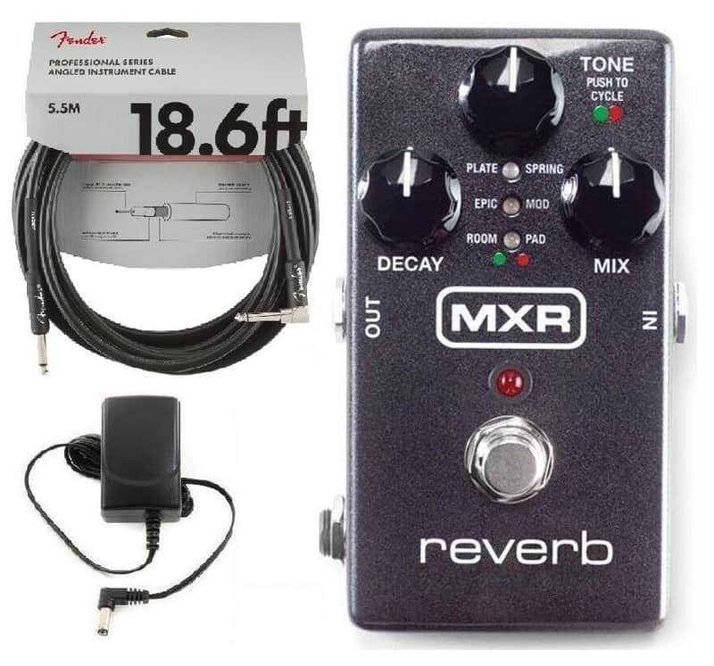 MXR Reverb M300 Relay True Bypass & Delay Trails Modes Hi-Fi Dry Path ( FREE 18FT FENDER CABLE ) image 1