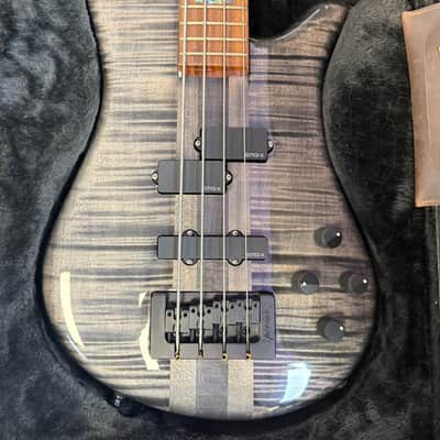 Spector NS-2 4 String Bass Made In USA, Transparent Grey with Hardshell Case - Pre Owned image 3