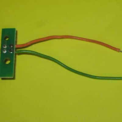 lightly used Boss RED LED on a very small rectangle circuit board + green & orange wires (works fine) for Boss compact size pedals - came off of a lightly used 2005 DD3 pedal (the DD-3B version) (NO pedal included / NO other items included) image 12