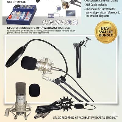 Professional Studio Recording/Webcast Kit/Podcast Kit (BRAND NEW) image 2