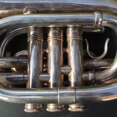 E Benge USA Silver Pocket Trumpet image 9