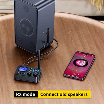 Bluetooth 5.4 Audio Transmitter Receiver HiFi Adapter w/ Optical RCA AUX USB TF image 5