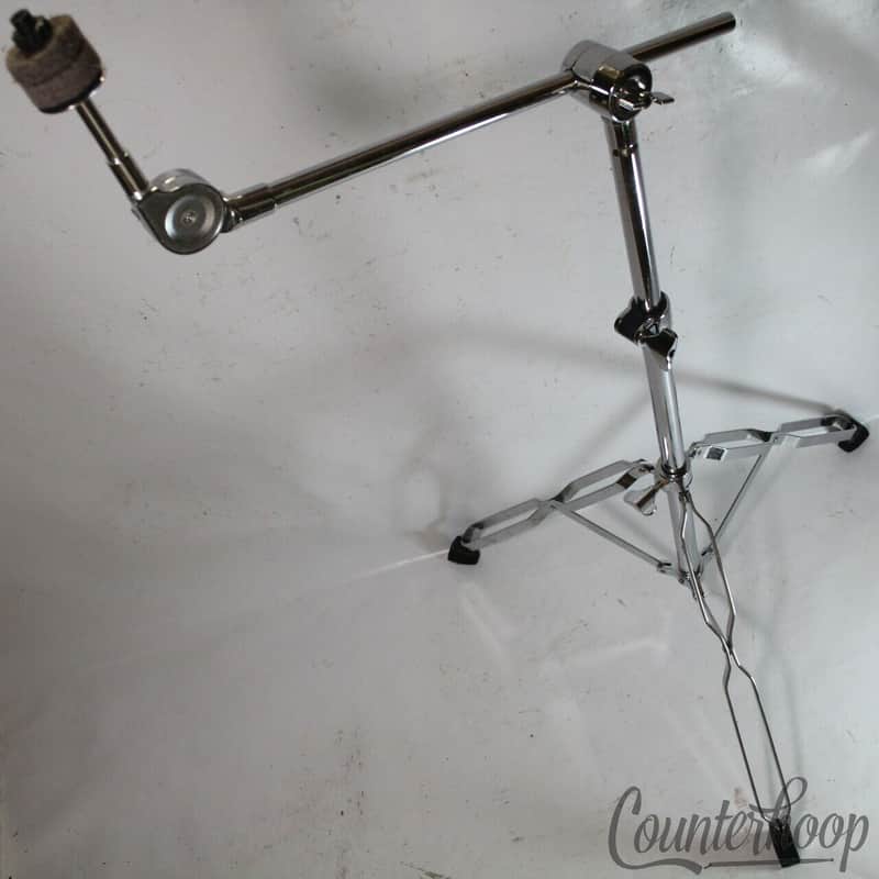 ddrum Boom Cymbal Stand Double-Braced Heavy Duty Tripod Chrome Crash/Ride image 1