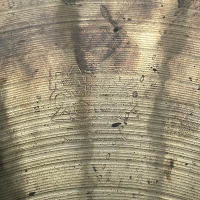 Paiste 20" 2002 Black Label Crash Ride Cymbal - 1980s - Traditional with S/N image 6