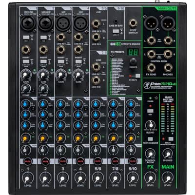 Mackie ProFX10v3, Pyle Channel Microphone System (PDWM2135) Bundle image 4