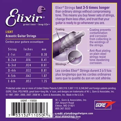 Elixir Polyweb 80/20 Bronze Light .012-.053 image 2