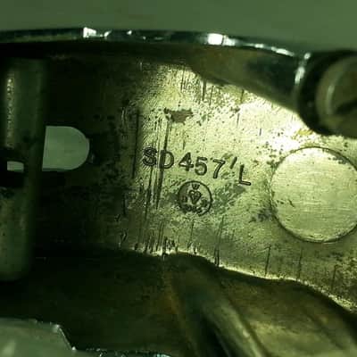 Carlton Snare Drum Butt Plate for Parallel Strainer/Throw-Off Chrome Vintage 60s image 4