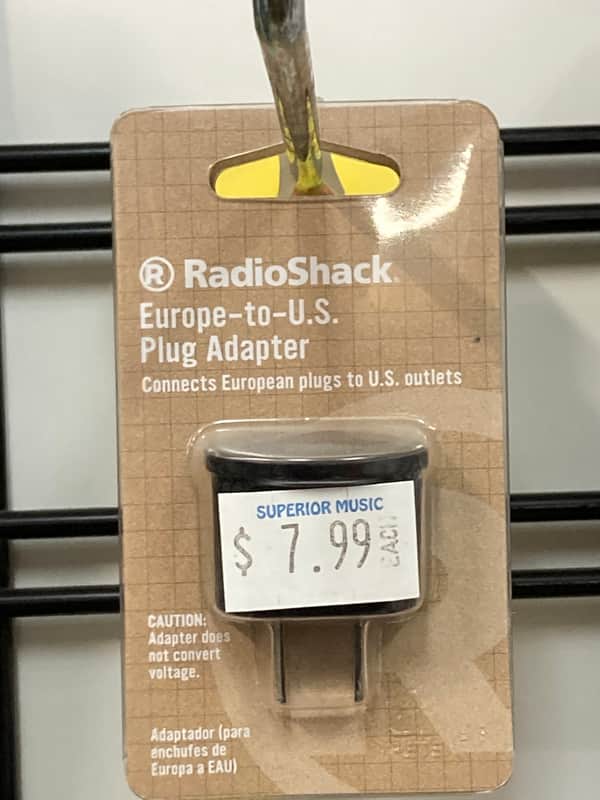 Radio Shack Europe to US adapter 2022 image 1