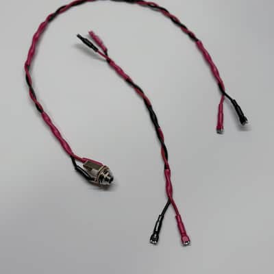 Wiring Harness for Single Cab / 2x12 / 2x10 with "Parallel" Connection, Vintage Style Speaker Cable, Switchcraft 1/4” Input Jack, .205” Spade Terminal (bare ends available) 18AWG Black/Red, 24/30/36 inches (2/2.5/3 ft) or any other custom length image 9