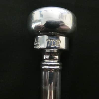 ACB 7DP Short Shank Piccolo Trumpet Mouthpiece in Silver Plate! Lot FS29 image 2