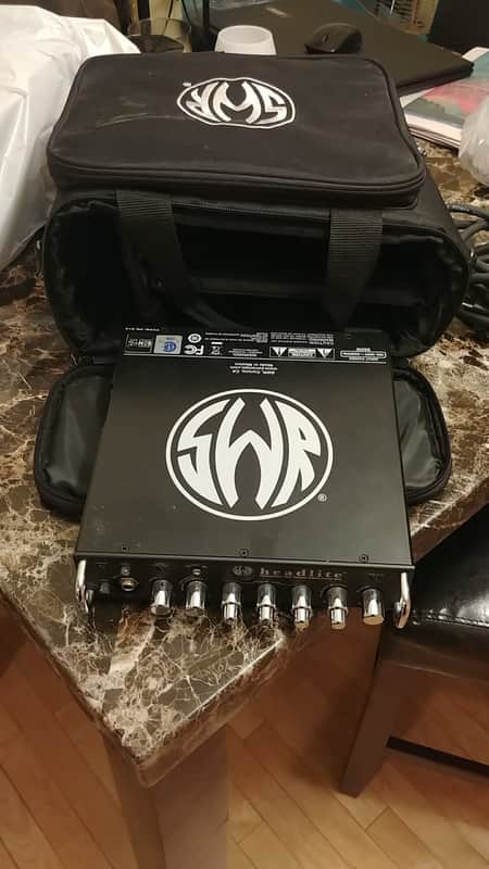 SWR Headlite 400 watt Bass amplifier head with SWR Tube preamp and Class D power amp image 1