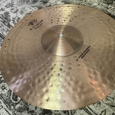 (MINT) Zildjian  K Constantinople 20” Vintage Orchestral Medium Heavy Cymbals Pair, Leather Straps Included image 3