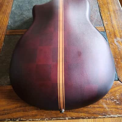 Woodware 1660CE bowl-back electric/acoustic w/LR Baggs pickup + Ovation case - natural image 4
