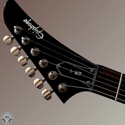 Epiphone EM-1 Ebony - Zebra Pickups - Very Good Condition image 10