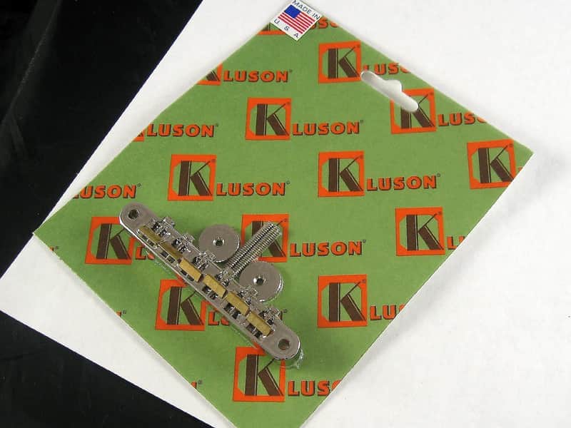 Kluson KABRWRB-N ABR-1 Tune-o-Matic Bridge with Raw Brass Saddles image 1
