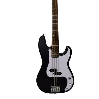 2025 Squier Debut Collection Precision Bass 4-String Electric Bass Guitar, Indian Laurel Fingerboard, Matte Black image 1