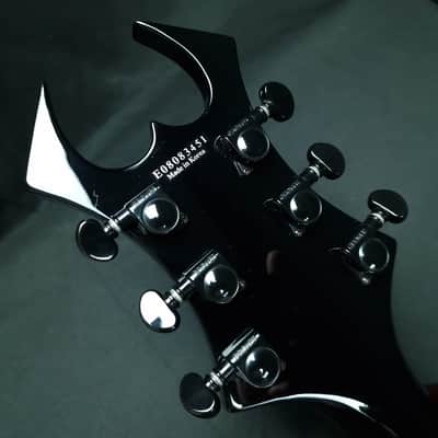 B.C. Rich KKV Kerry King Signature Speed V 2008 Made in Korea Onyx with White Tribal Graphic Neck Thru Kahler EMG 81 85 Slayer guitar image 18