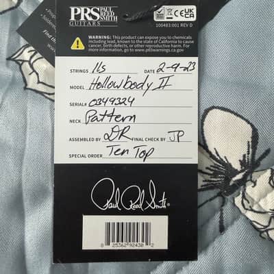 10 Top PRS Hollowbody II Piezo  2022 - McCarty Sunburst image 5