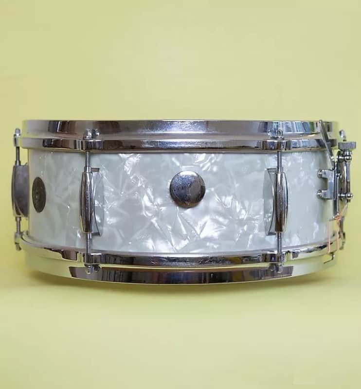 Gretsch Round Badge 4105 Dixieland 14x5.5" 6-Lug Snare Drum 1958 - 1971 image 4