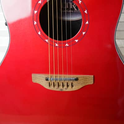 Ovation 1516 Ultra Series Mid-Depth Acoustic-Electric Guitar - Vampira Red image 5