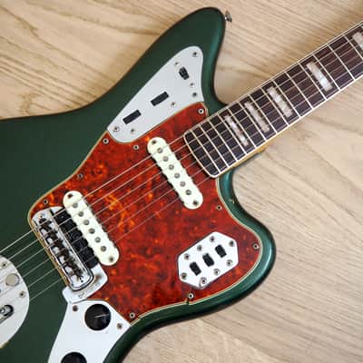 1966 Fender Jaguar Vintage Offset Electric Guitar Sherwood Green w/ohc image 7