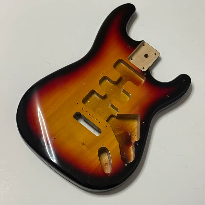 Unbranded Fender Stratocaster Copy Vintage 60s 3TSB finish Strat Body image 1