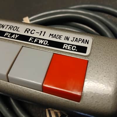 Akai RC-11 Remote Control! Like New! Vintage! RC-11 1970s - Grey/red image 4