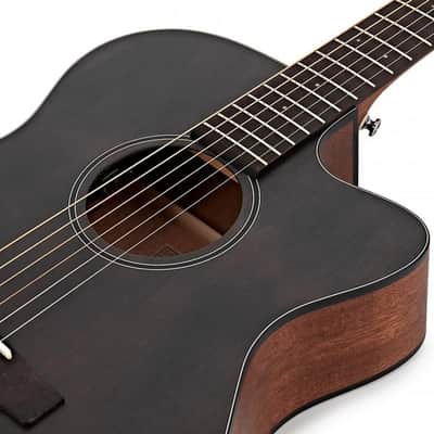Cort Core Series CORE-OC OPLB Orchestra Cutaway Acoustic-Electric Guitar w/ Case – Solid Spruce Top, Open Pore image 12