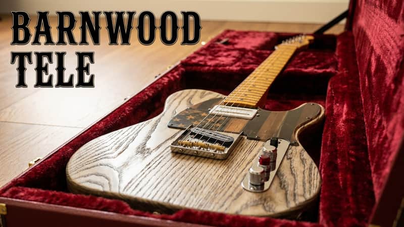 Custom Build Tele-Style HH Guitar - Barnwood Stain Finish image 1