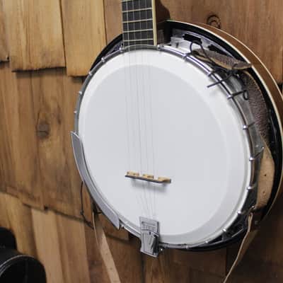 1980s Iida Model 229 5-string Banjo w/ Hardshell case imagen 7