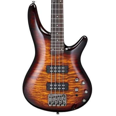 Mint Ibanez Model SR400EQMDEB 4 String Electric Bass Guitar in Dragon Eye Burst image 2